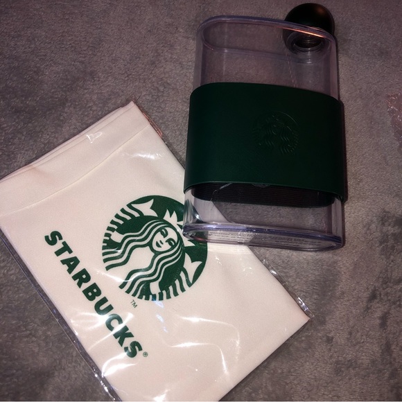Starbucks Mint Coffee Leaf with Sleeve Water  Bottle 14oz 414ml - Picture 11 of 16